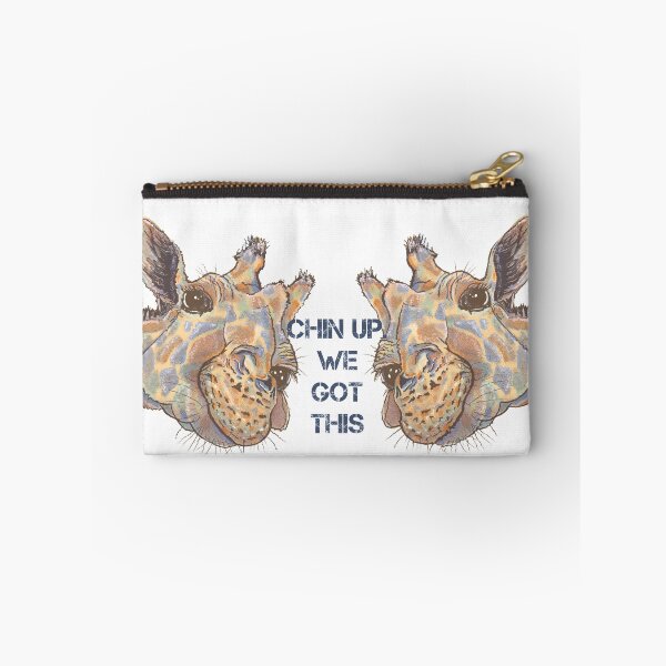 Item preview, Chin up. We got this, Giraffe inspired, Wildlife wisdom, Africa wild designed and sold by DebbieJoyArt.