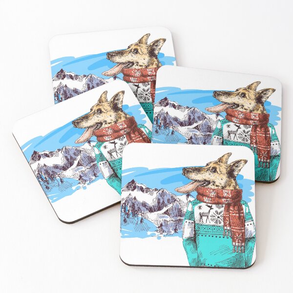 Item preview, The dog mountain and snow pull colors christmas designed and sold by yassineddy.