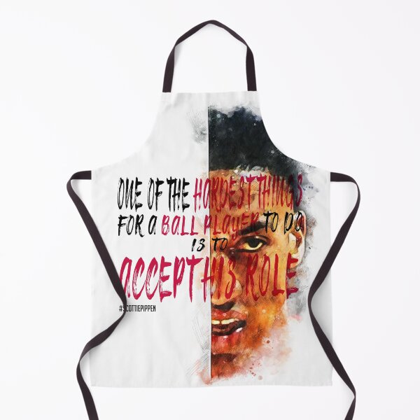 Item preview, Scottie Pippen Inspiration Saying Motivational Quote Watercolor sketching Positive quote: One of the hardest things for a ball player to do is to accept his role designed and sold by scribblelife.
