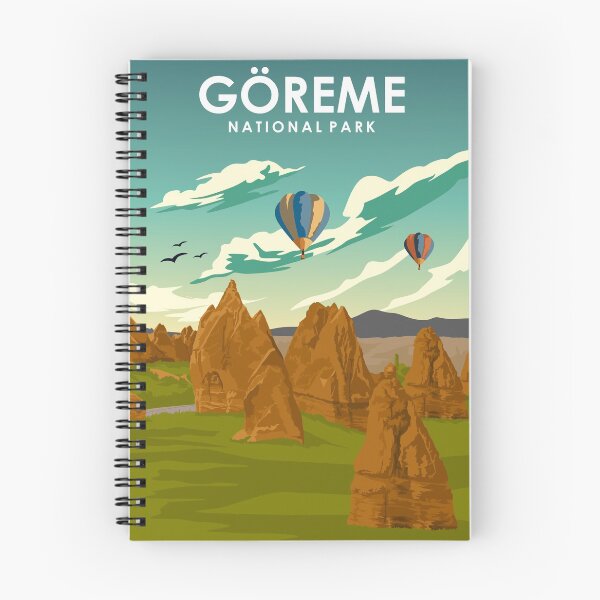 Item preview, Goreme Minimal Retro National Park Travel Poster Turkey designed and sold by Stadify.