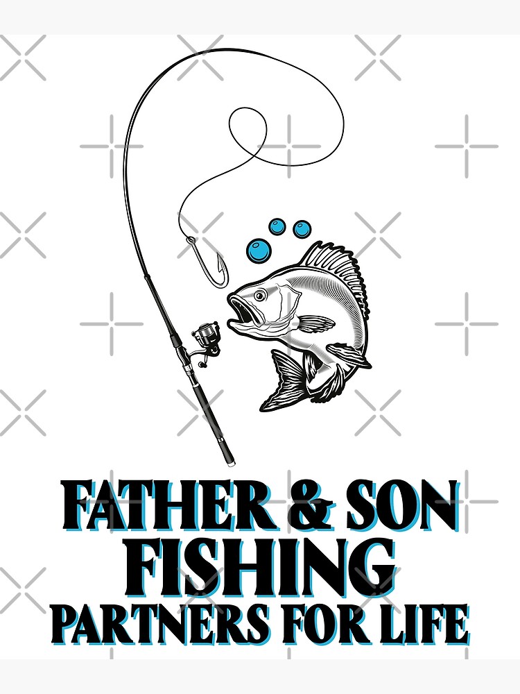 Dad Son Matching Fishing Shirts. Sons Fishing Buddy. Daddys