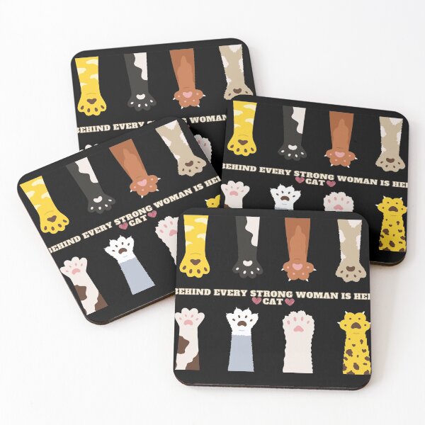 Item preview, Behind Every Strong Woman Is Her Cat designed and sold by Zyphrost ★★★★★ (✔).