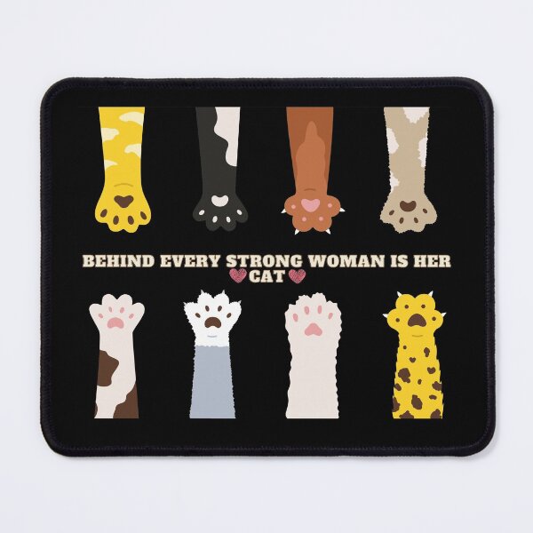 Item preview, Behind Every Strong Woman Is Her Cat designed and sold by Zyphrost ★★★★★ (✔).
