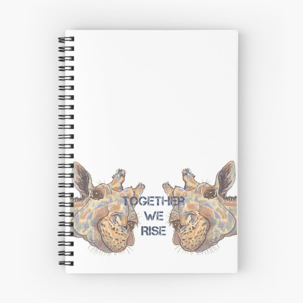 Item preview, Together we rise.  Giraffe inspired, Wildlife wisdom, Africa wild designed and sold by DebbieJoyArt.