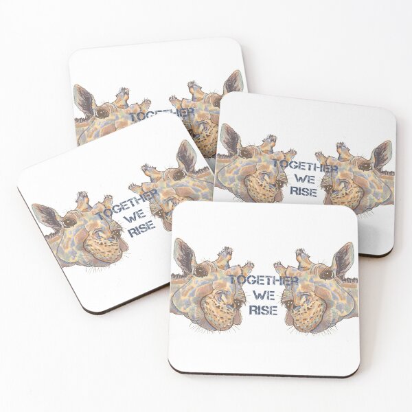Item preview, Together we rise.  Giraffe inspired, Wildlife wisdom, Africa wild designed and sold by DebbieJoyArt.