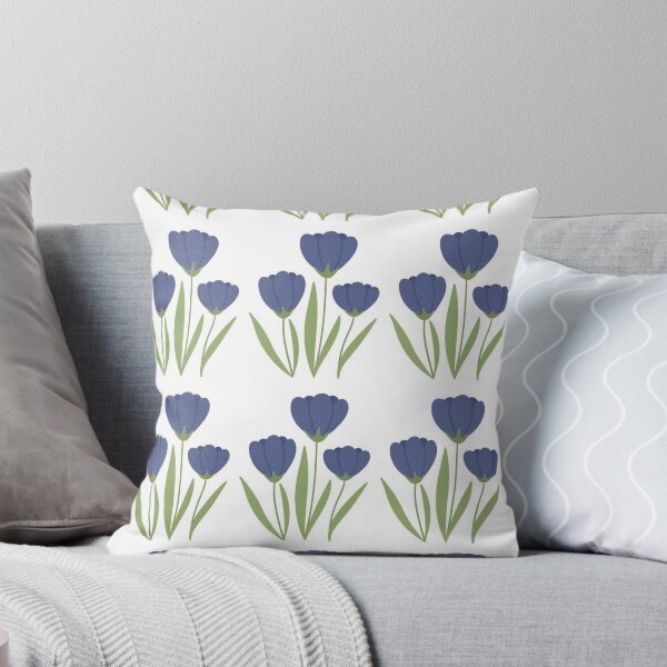 Item preview, Blue flowers designed and sold by elinorapricot.