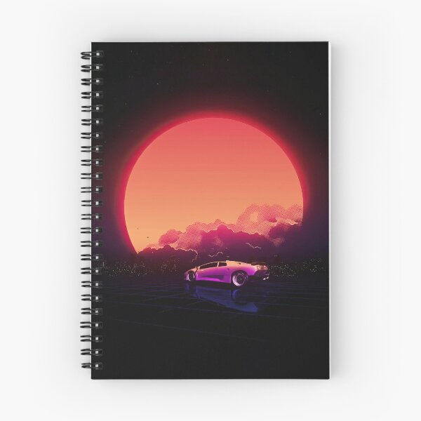 Item preview, Synthwave Abstract Retro Car Sunset Digital Art designed and sold by Rakuten Mallor.