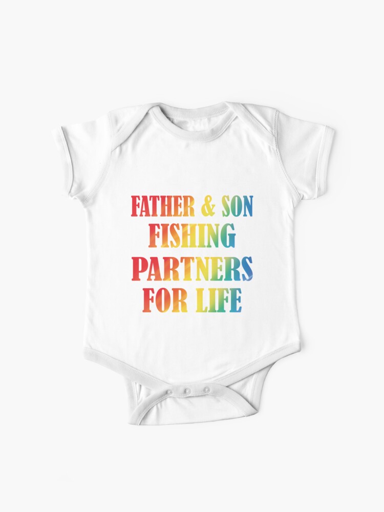 Dad Son Fishing Matching, Fishing, Father And Son T-shirt  Baby One-Piece  for Sale by Mouadox