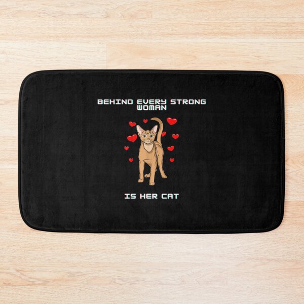 Item preview, Behind Every Strong Woman Is Her Cat designed and sold by Zyphrost ★★★★★ (✔).