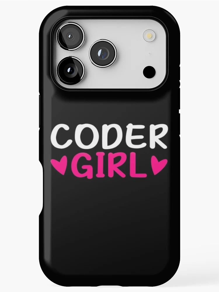 Thumbnail 1 of 4, iPhone Case, Funny Works Coder Girl, Coding Software Computer Programming designed and sold by LKTankdesign.
