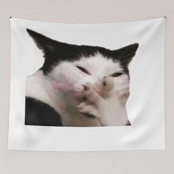Item preview, cat meme laughing pspsps designed and sold by jassine11.