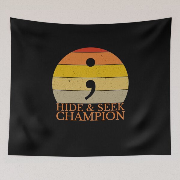 Item preview, Funny Works Coder Hide And Seek Champion Semi-Colon Coding Programmer designed and sold by LKTankdesign.