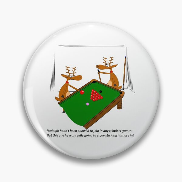 Item preview, Rudolph juega al billar designed and sold by benandfreya.
