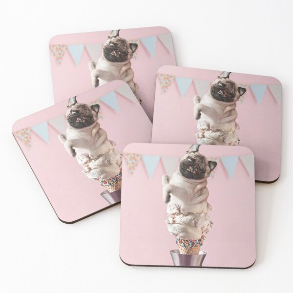 Item preview, Cute Pug on Icecream designed and sold by toppopin.