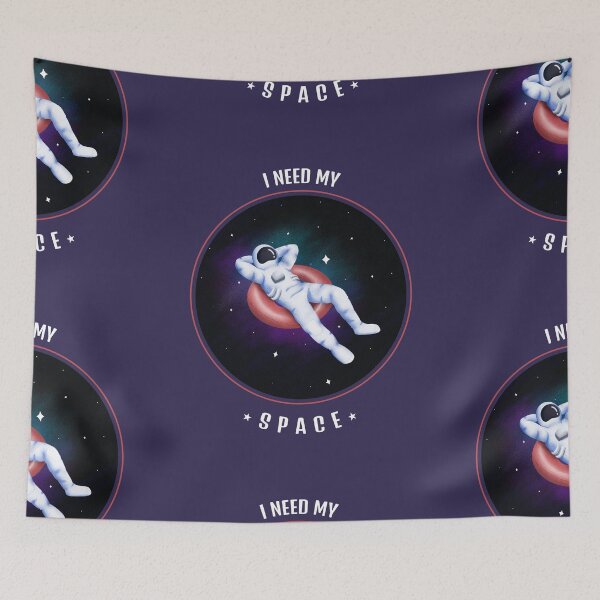 Item preview, I need my space funny astronaut hipster sarcastic pun designed and sold by Meek-Anime.