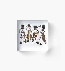 Snow Play Acrylic Block
