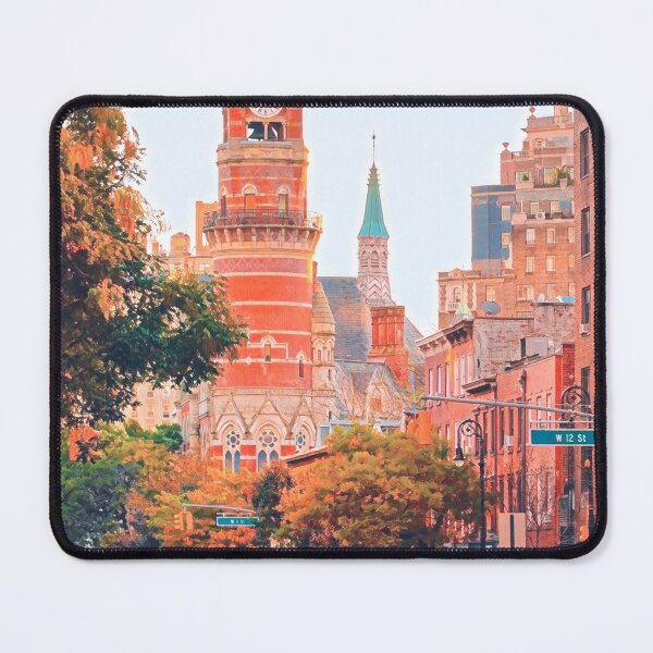 Item preview, Sunset Over Greenwich Village, NYC designed and sold by Sofia-Draws.