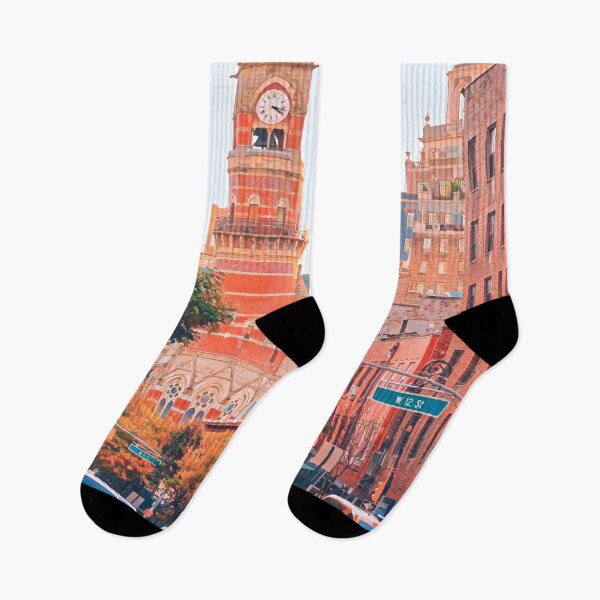 Item preview, Sunset Over Greenwich Village, NYC designed and sold by Sofia-Draws.