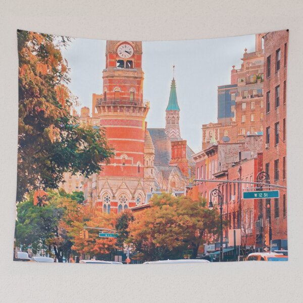 Item preview, Sunset Over Greenwich Village, NYC designed and sold by Sofia-Draws.