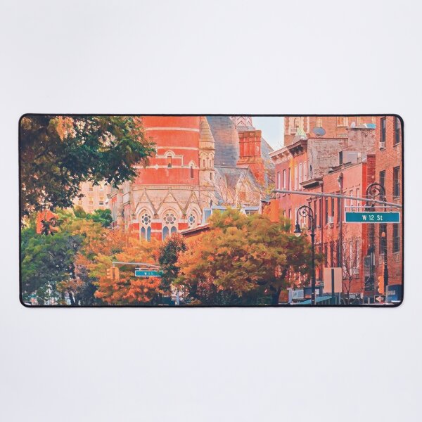 Item preview, Sunset Over Greenwich Village, NYC designed and sold by Sofia-Draws.