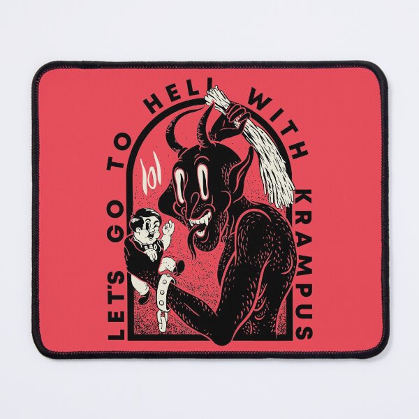 Item preview, Krampus - Lets go to Hell with Krampus | Krampusnacht Xmas Devil Occult Meme Evil Santa Memes Austrian Naughty Bad Children Antisanta Funny LOL Christmas Ugly Holiday Sweaters Funny New Year 2022 designed and sold by Any Color Designs.
