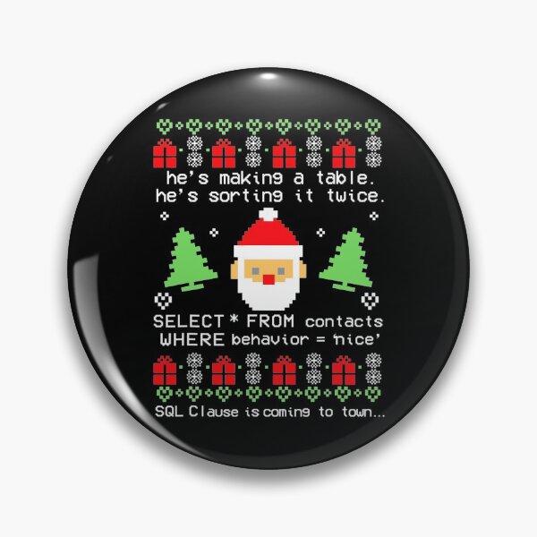 Item preview, Funny Works Coder Santa Claus SQL Clause Is Coming To Town Christmas designed and sold by LKTankdesign.