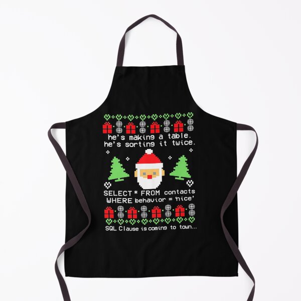 Item preview, Funny Works Coder Santa Claus SQL Clause Is Coming To Town Christmas designed and sold by LKTankdesign.
