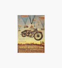 Vintage Motorcycle Show Poster Art Board