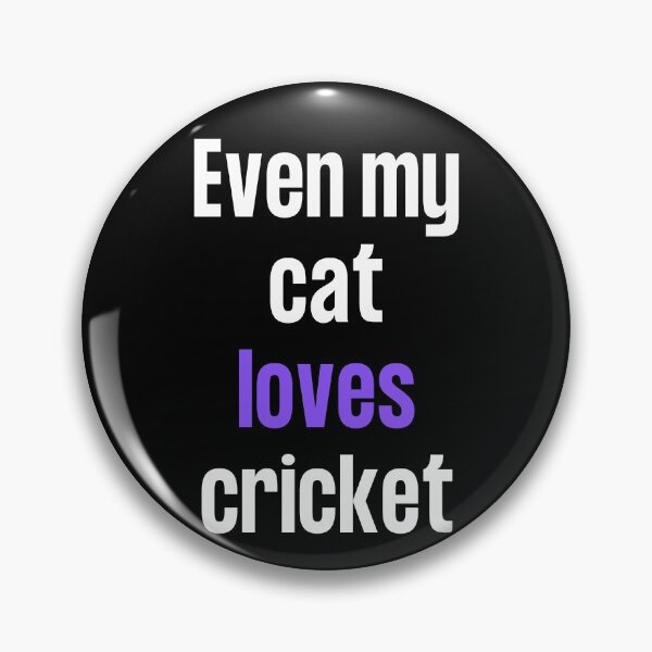 Item preview, Even my cat loves cricket designed and sold by TheGreenGoat.