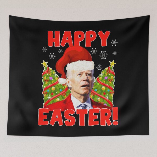 Item preview, Joe Biden Christmas Sweater, Funny Anti-Biden Shirt, Joe Confused "Happy Easter" Merry Christmas 2021, Funny Ugly Sweaters, Trump 2024 President Lovers, Tree Political Party, Humor America USA, Funny  designed and sold by Tallys-Apparel.