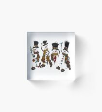Snow Play Acrylic Block