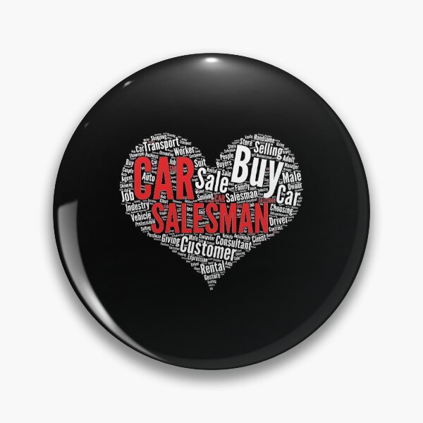 Item preview, Car Salesman Heart Shape Word Cloud Design print designed and sold by theodoros20.