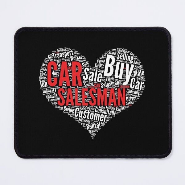 Item preview, Car Salesman Heart Shape Word Cloud Design print designed and sold by theodoros20.