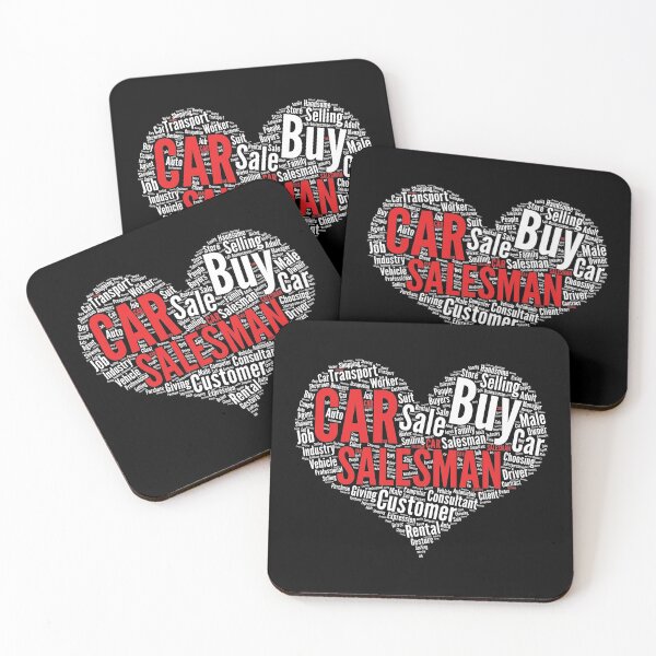 Item preview, Car Salesman Heart Shape Word Cloud Design print designed and sold by theodoros20.