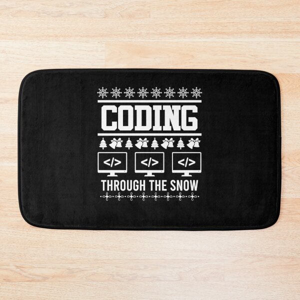 Item preview, Funny Works Coder Ugly Christmas Coding through Snow designed and sold by LKTankdesign.