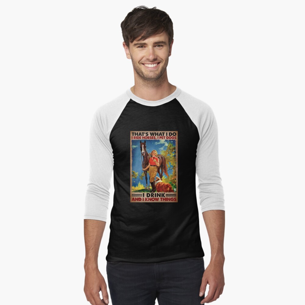 Vista previa del artículo con la obra «Camiseta ¾ estilo béisbol», diseñado y vendido por HerBertTeee.