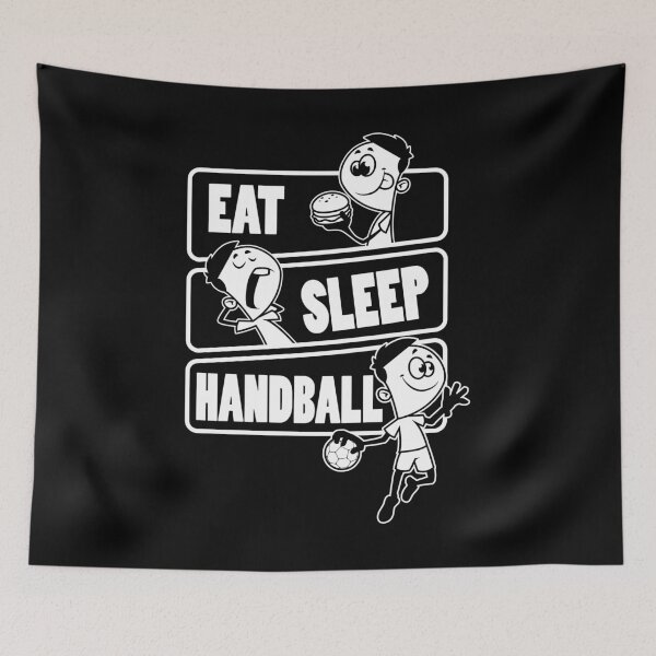 Item preview, Eat Sleep Handball Repeat - Gift for handball players print designed and sold by theodoros20.