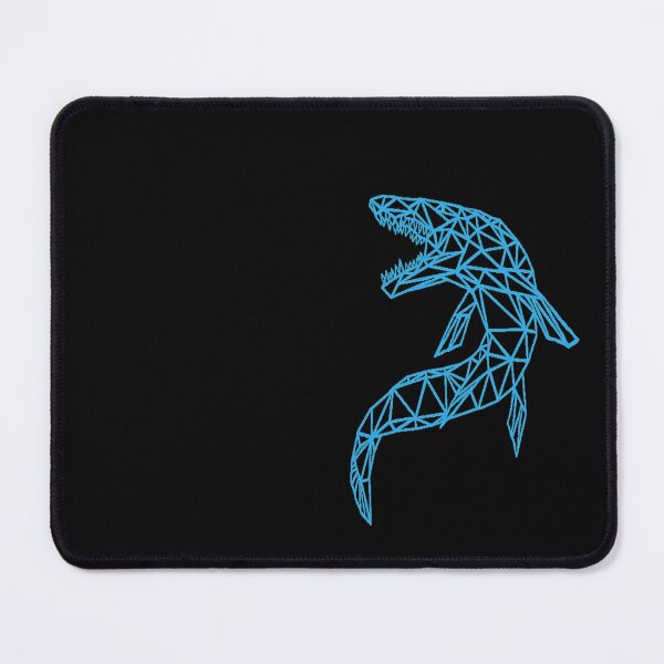 Item preview, Mosasaurus blue line on black edition designed and sold by NaomiWallace321.