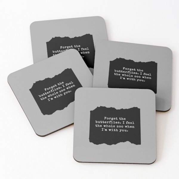 Item preview, Forget the butterflies. I feel the whole zoo when I'm with you. designed and sold by Blessyourself.