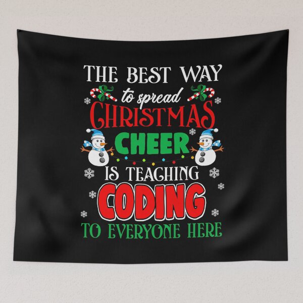 Item preview, Funny Works Coding Gift Christmas Cheer Computer Programmer and Coder designed and sold by LKTankdesign.
