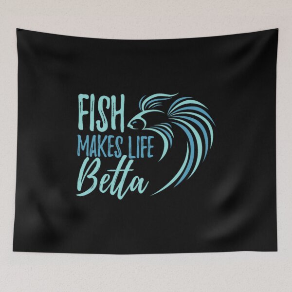 Item preview, Fish Make Life Betta - Funny Fish Lover designed and sold by Zyphrost ★★★★★ (✔).