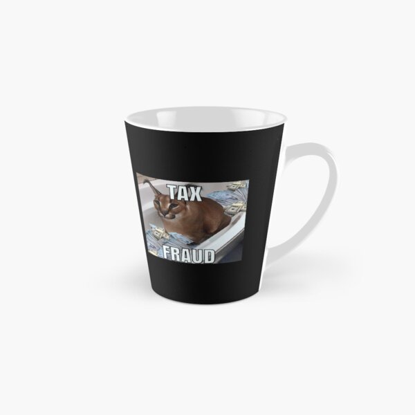Funny big floppa tax fraud Fuuny Sticker Tall Mug