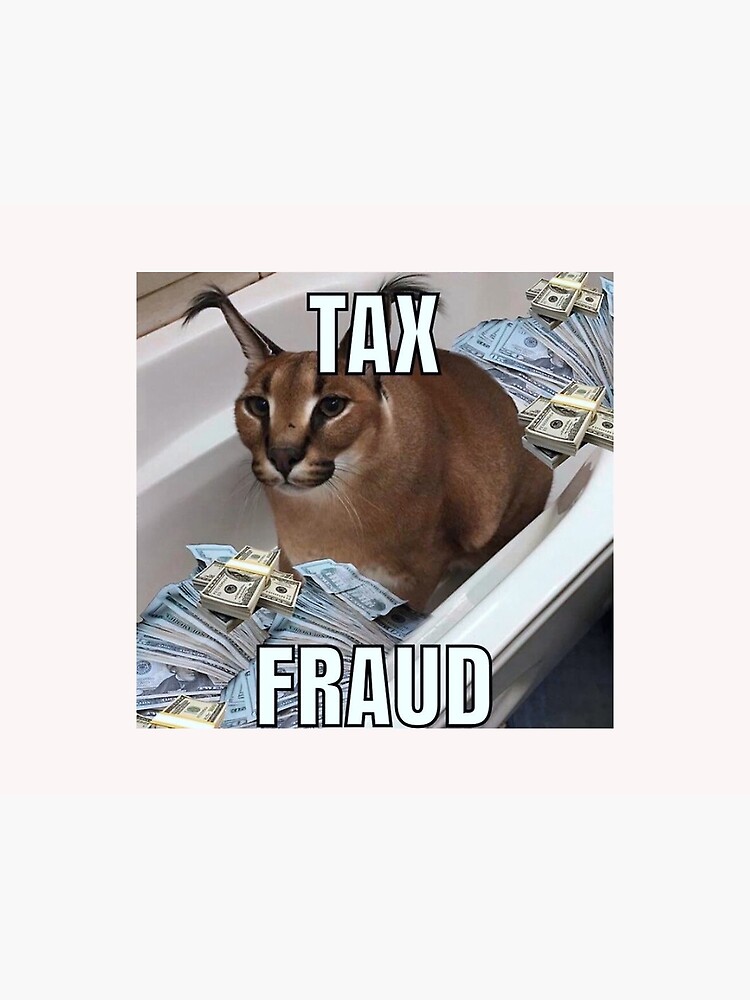 Big Floppa tax fraud Funny memes | Sticker