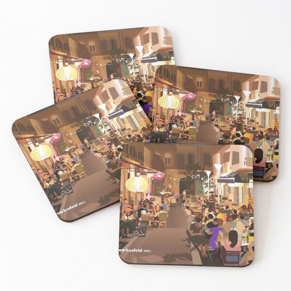 Item preview, Jaffa Market Place at Night designed and sold by Mira  Markusfeld.