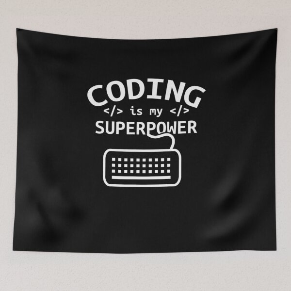 Item preview, Funny Works Coding is my superpower Coder Code Software Programmer designed and sold by CHTankdesign.