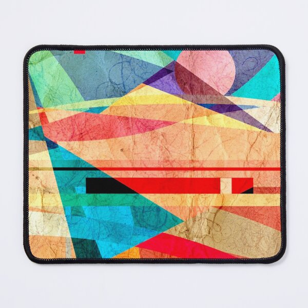 Item preview, Geometric Abstract Design - Gold, Turquoise, Red, Pink, Purple, Yellow designed and sold by SpArtk.