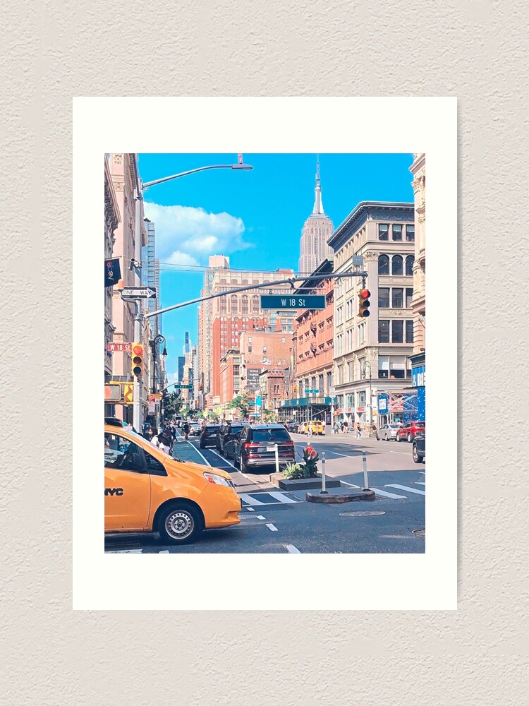 "Streets of Manhattan, NYC" Art Print for Sale by SofiaDraws Redbubble