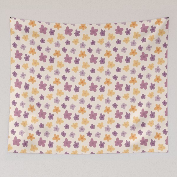 Item preview, Yellow and Purple Flowers designed and sold by paperweight-art.