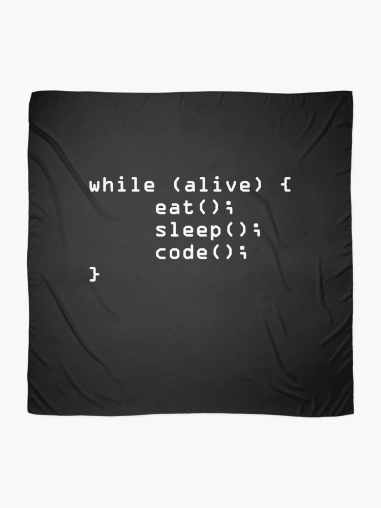 Thumbnail 2 of 3, Scarf, Funny Works Coding Programmer Computer Science Gift Idea Programming designed and sold by CHTankdesign.