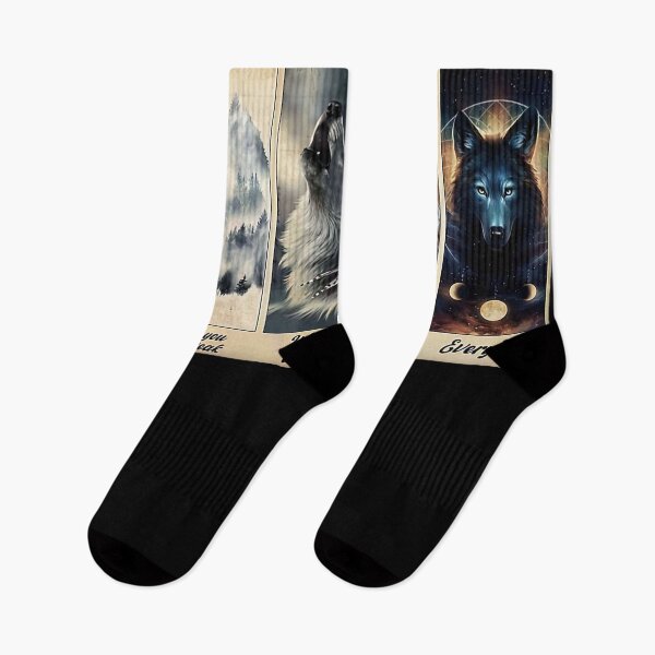 Item preview, Wolf Lover - Be Strong When You Are Weak, Indian Feather Wolf, Mystical Spirit Wolf, Wolf Mountain designed and sold by PaulaSpringArt.